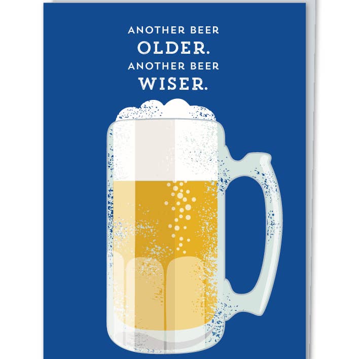 Design With Heart - Wholesale Birthday Card - "Another Beer Older" Birthday Greeting Card1