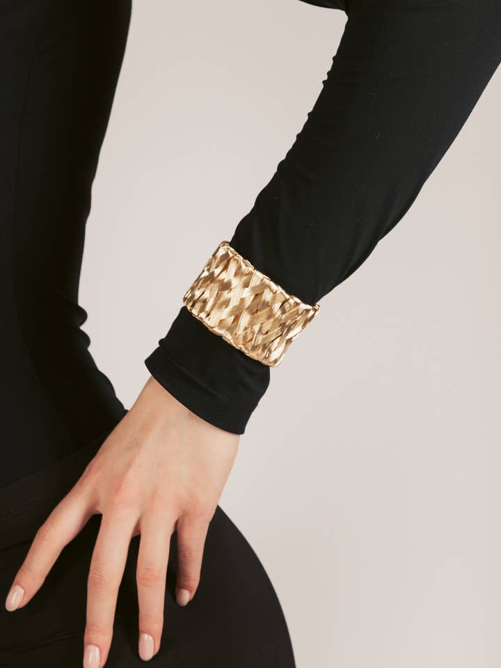 Chiara Mesh Cuff Bracelet for wholesale by Eye Candy Los Angeles