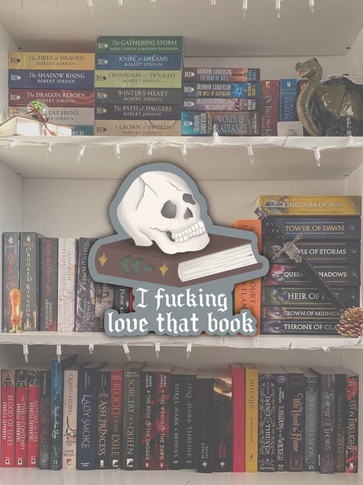 I Love that F*ucking Book Bookish Sticker for wholesale by BareBookish