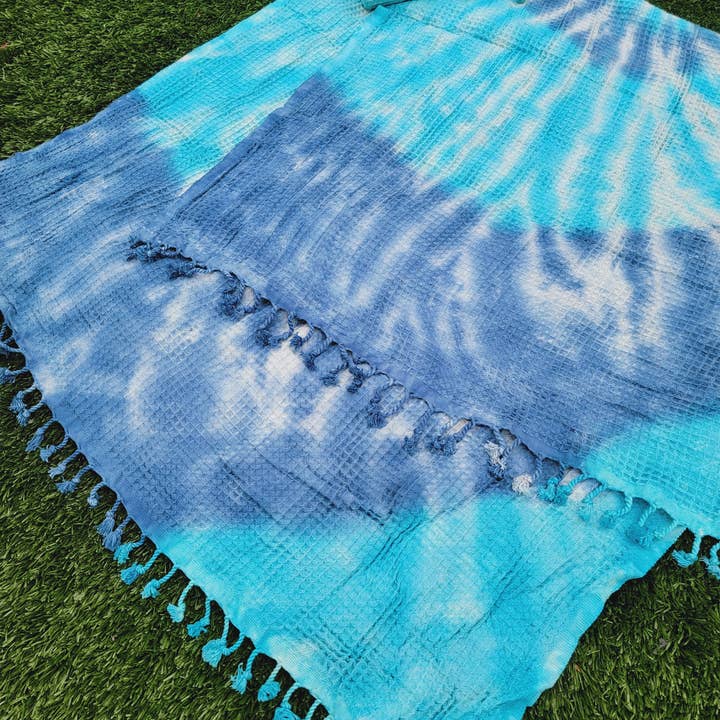 EBRU Home – wholesale Throw blanket – 4 WAFFLE THROW/ Blanket , Assorted Tie-Dye Waffle Towel7