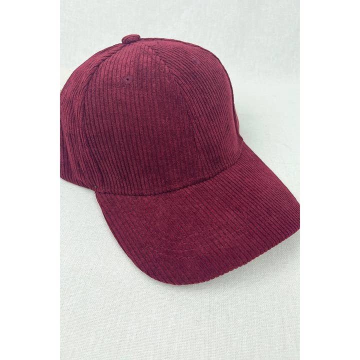 Love and Repeat - Wholesale Baseball Cap - Women's - Classic Colors of Solid Corduroy Baseball Hat