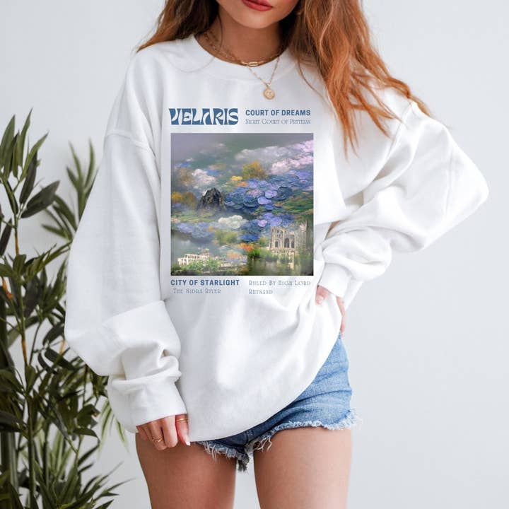Velaris City of Starlight Sweatshirt ACOTAR T-shirt A Court of Thorns and Roses Night Court Sweatshirt Book Lover Gift for wholesale by AFAdesignsCo