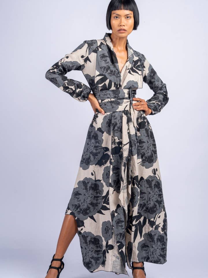 Prince Linen Lång Kappa för wholesale av Gingersnap Official Bali