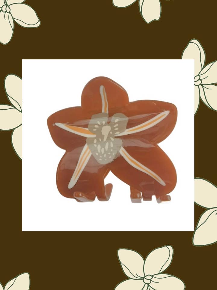 Wild Orchid Claw Clip for wholesale by The Coconut Collective