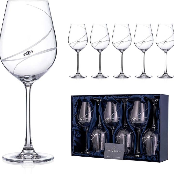 DIAMANTE - Venta al por mayor Copas de vino - Copas de vino rojo Swarovski Diamante Colección Allure Han