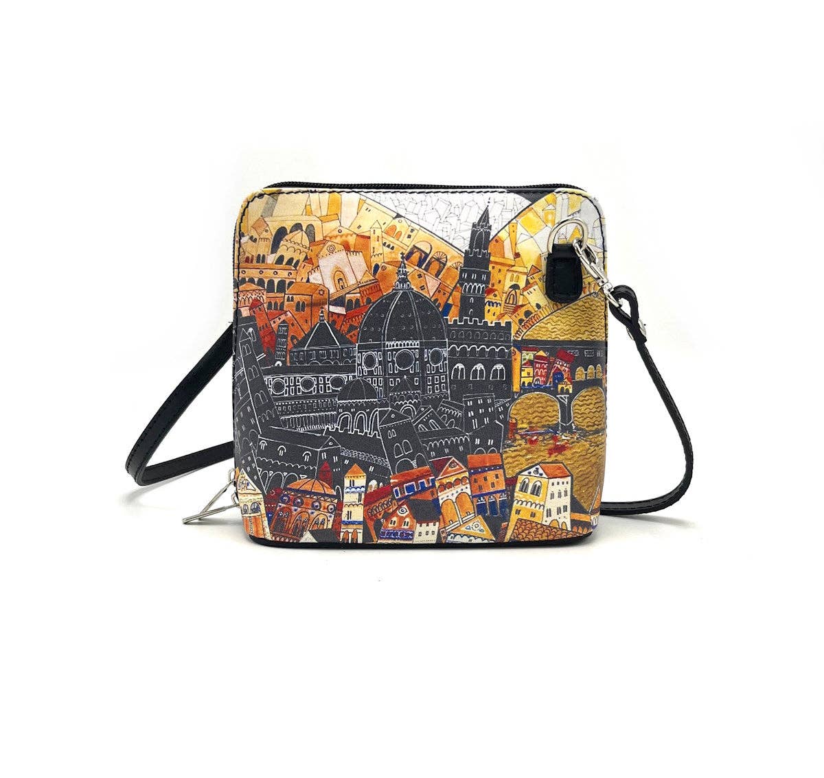 Suie Valentini srl - Wholesale Crossbody Bag - Women's - Printed genuine leather handbag, Made in Italy, art. 1124937