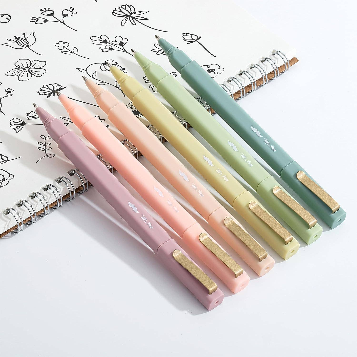 Mr. Pen - Vendita all'ingrosso Penne - Mr. Pen Penne Estetiche Confezione da 6 Inchiostro Nero Asciugatura Rapida2