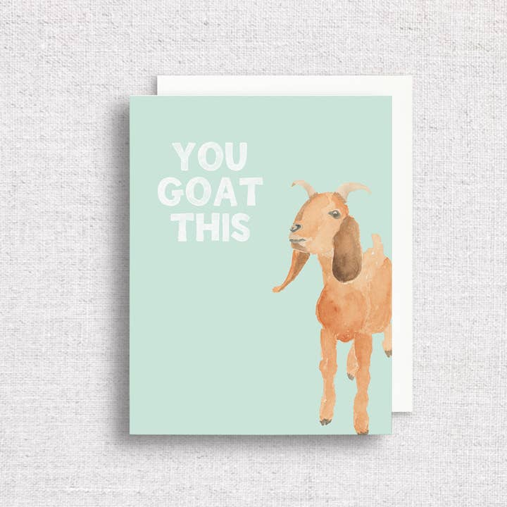 You Goat This Greeting Card | You Got This Card | Good Luck for wholesale by Gert & Co