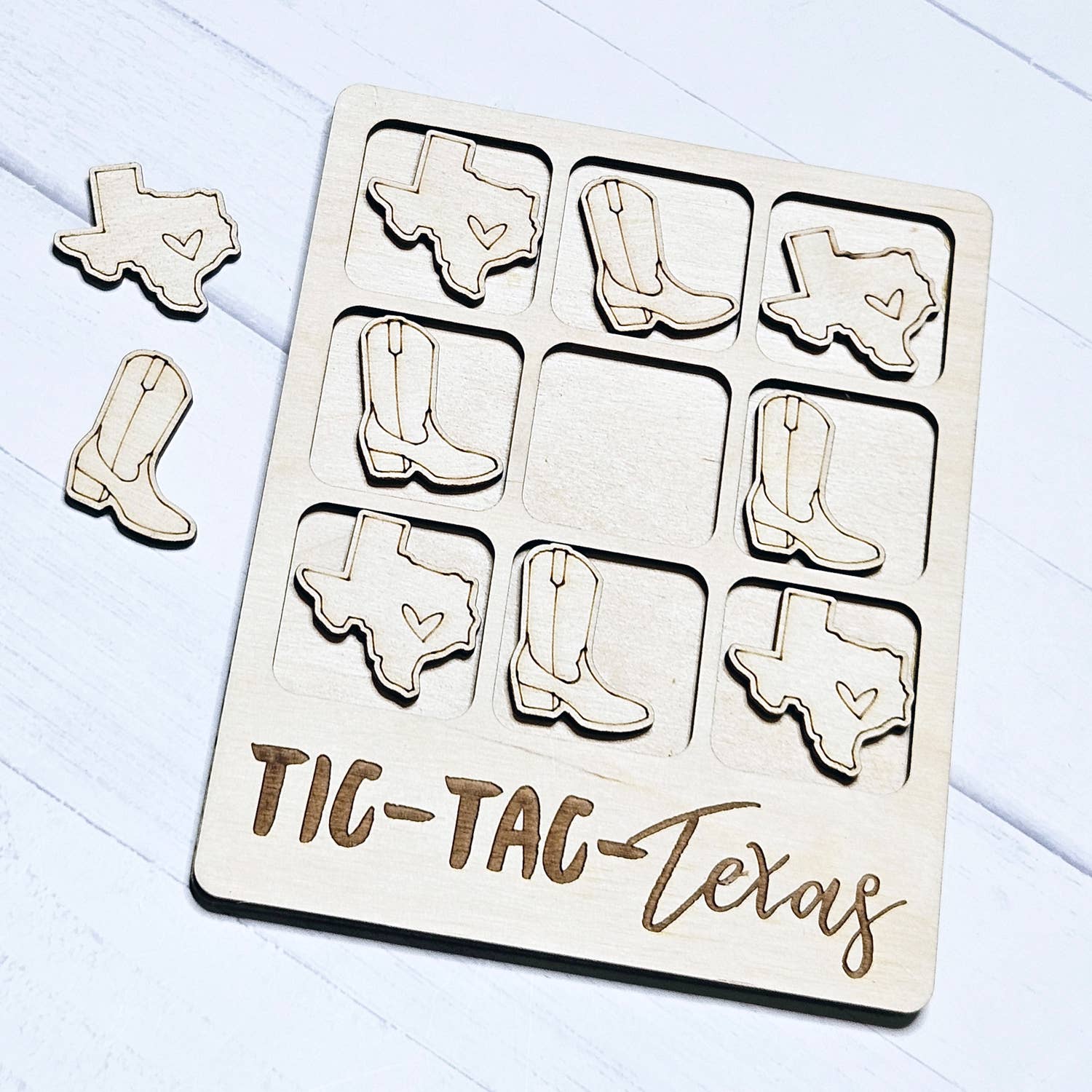 The Trendy Traveler - Wholesale Bordspel - Texas Boot Tic-Tac-Toe spel2