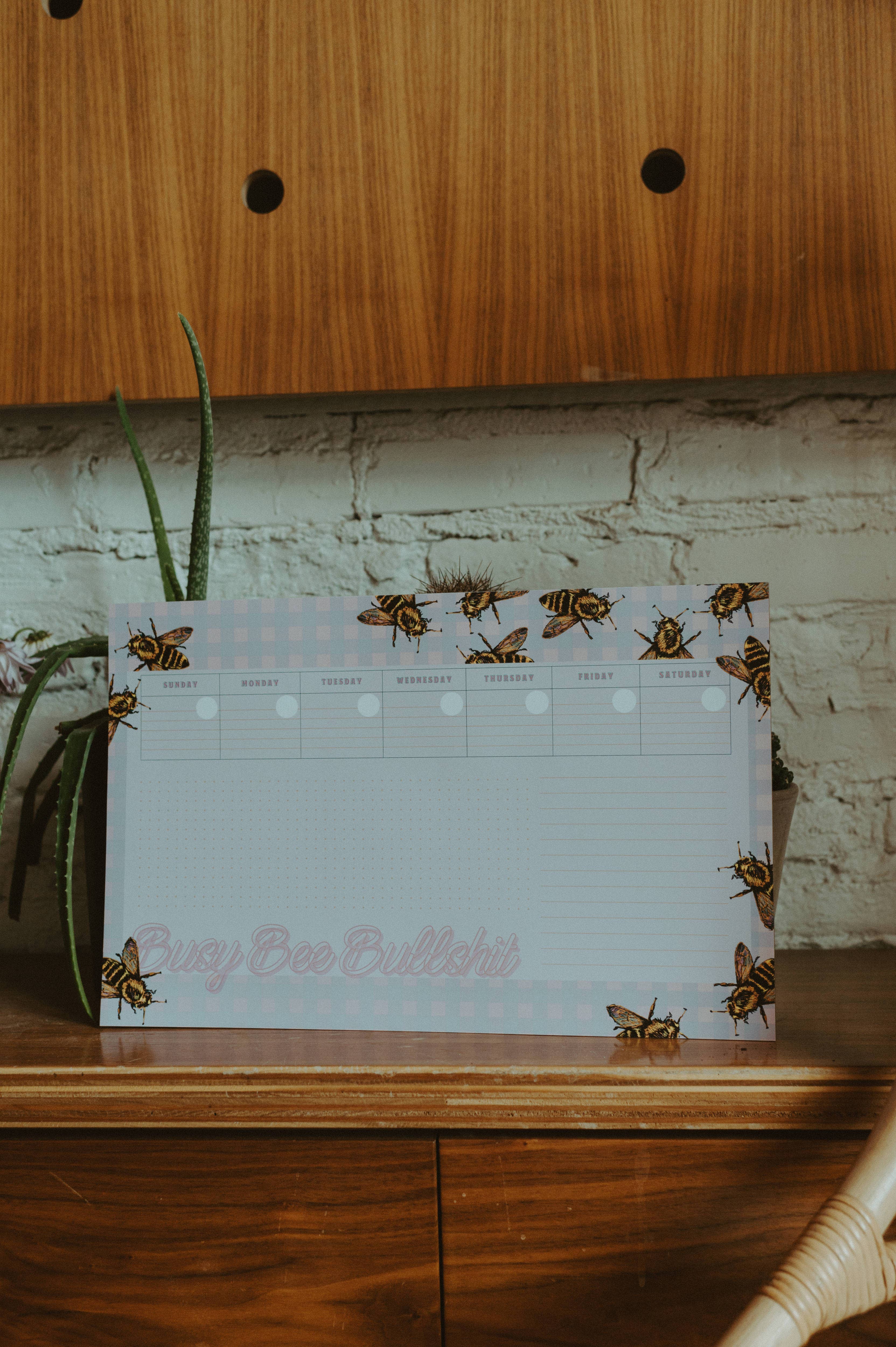 BrickandBarley - Wholesale Notepad - Busy Bee Bullshit Desk Notepad2