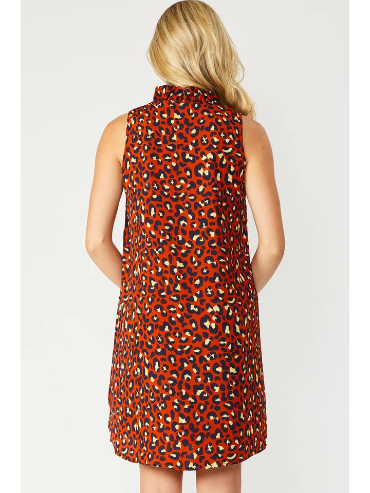 FSL Apparel – Vestido - Mulher por atacado – SD6433 - VESTIDO SEM MANGAS ESTAMPADO COM LEOPARDO8