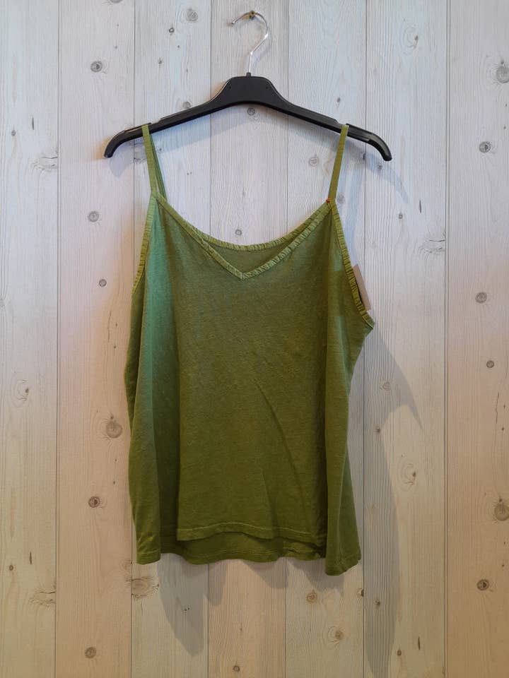 Linen & More – wholesale T-shirt (utan tryck) – Dam – REF 14893 100% LINNE T-SHIRT MED TUNNA REMMAR4