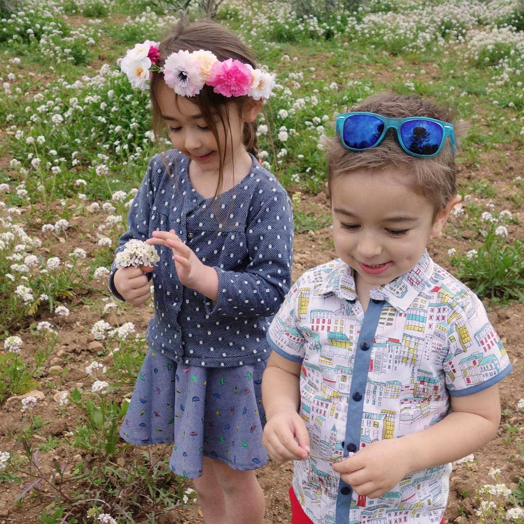 Super Bison – Engroshandel DIY-sysæt – Mønster skjorte Victor 2/12 år8