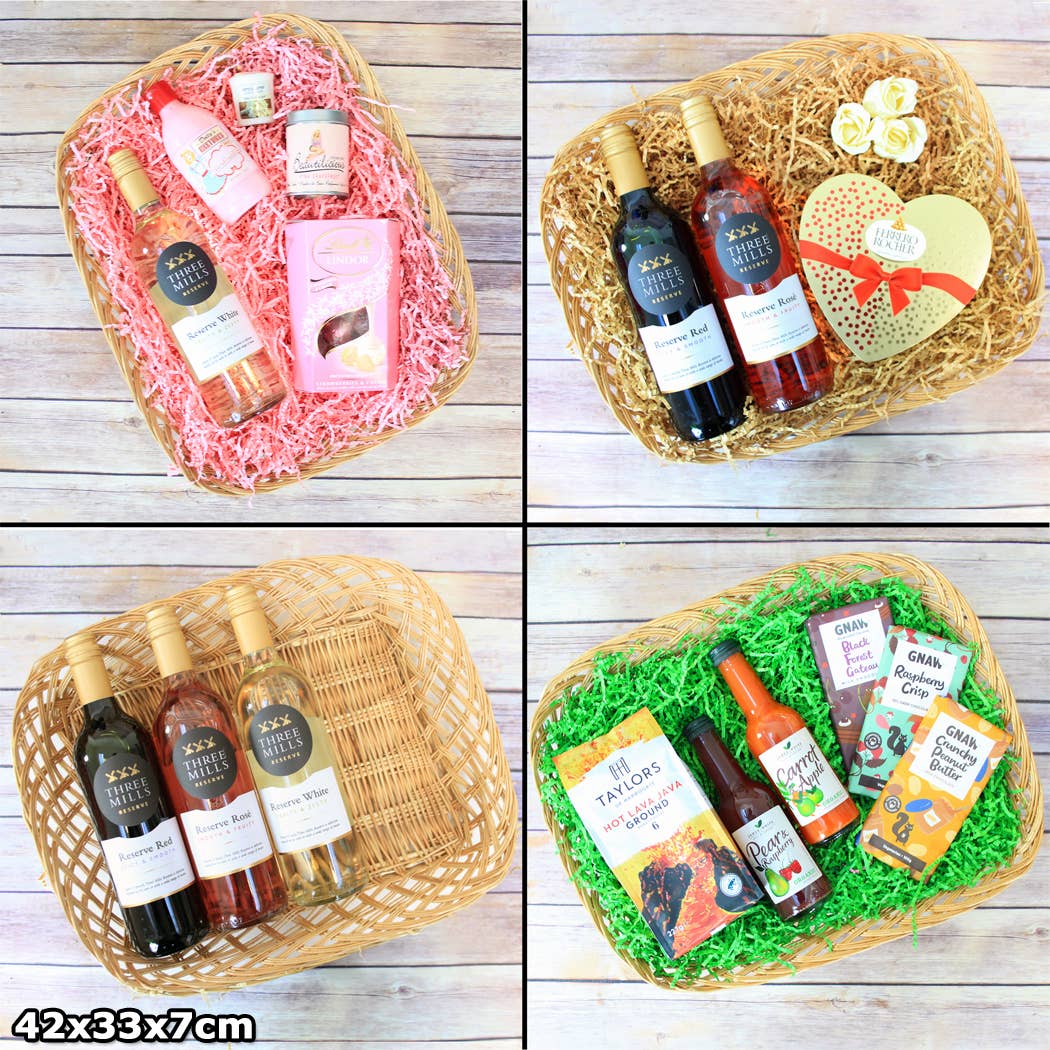 Candi Gifts – wholesale Basket – 10 x Lightweight Packing Trays, Wicker Gift Hamper Baskets8