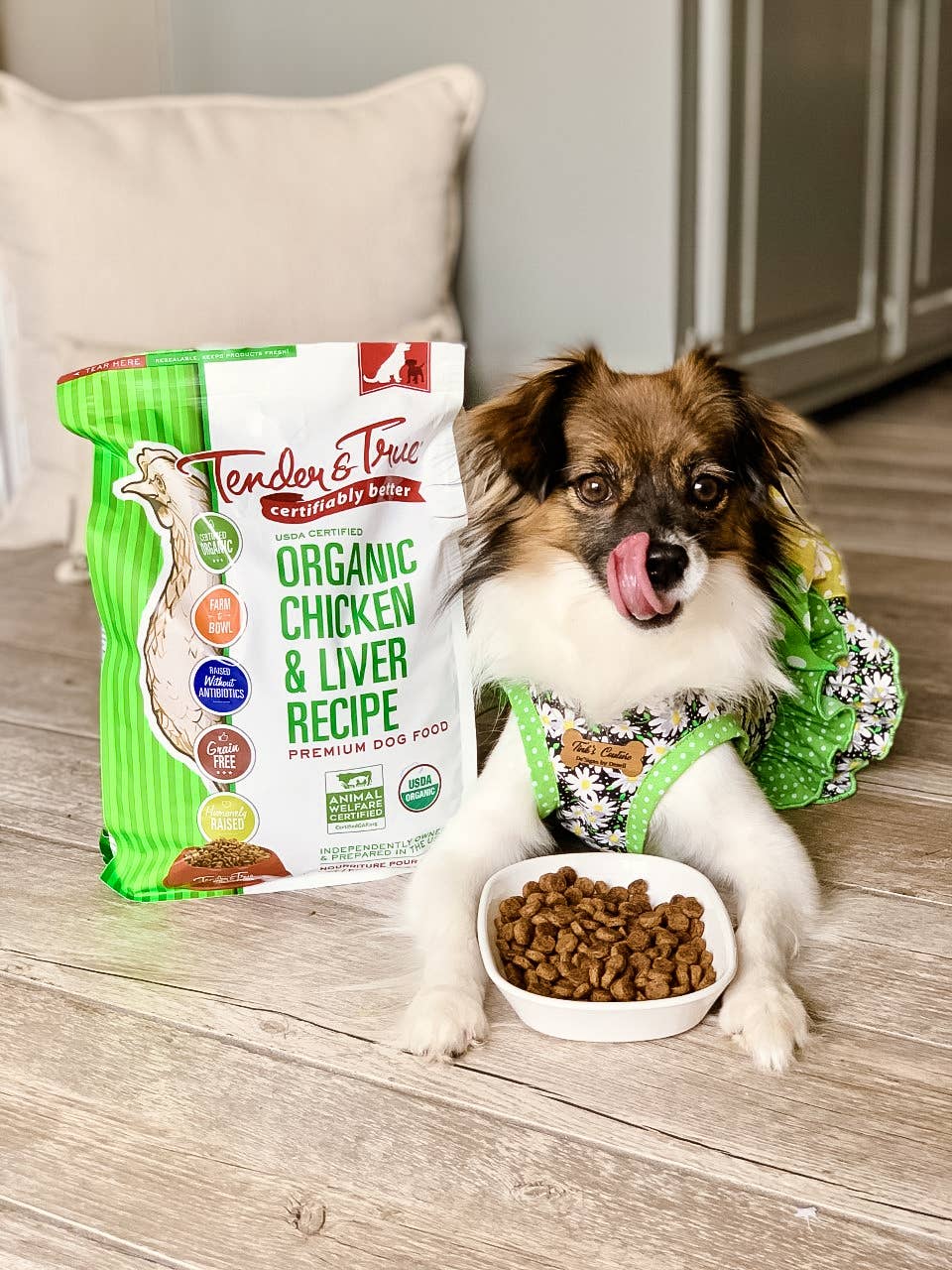 Tender & True Pet Nutrition - Wholesale Pet Food - Dog - Organic Chicken & Liver Recipe Dry Dog Food, 4 lb.5