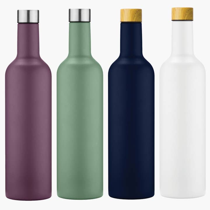 UBERSTAR - Wholesale Wine Tote - Double Wall Insulated Travel Wine Bottle - 750ml (25oz)