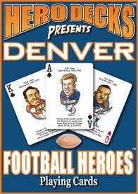 Midwest Novelty / Parody Productions – Engroshandel Spillekort – Denver fodboldhelte spillekort til Broncos fans