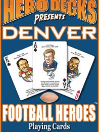 Denver Football Heroes speelkaarten voor Broncos-fans voor wholesale door Midwest Novelty / Parody Productions