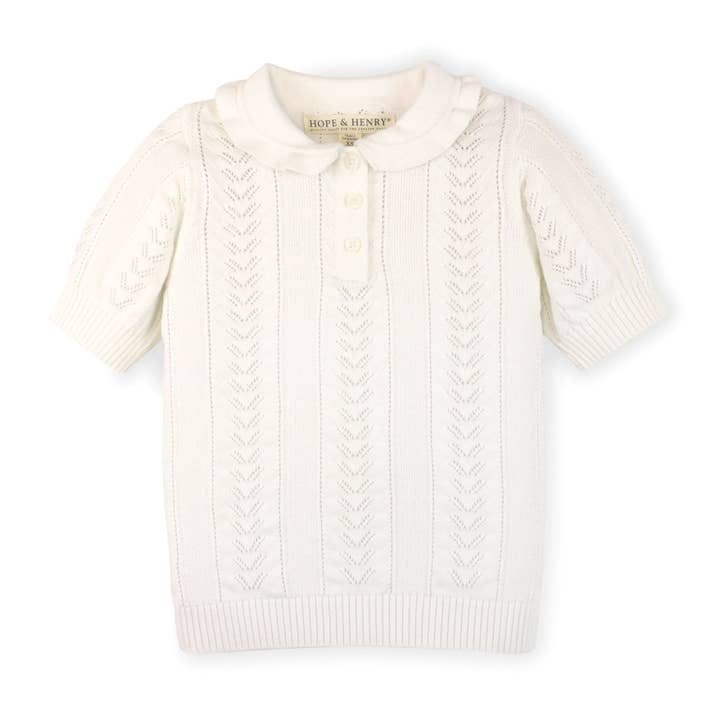 Peter Pan Collar Sweater Polo - Baby for wholesale by Hope and Henry