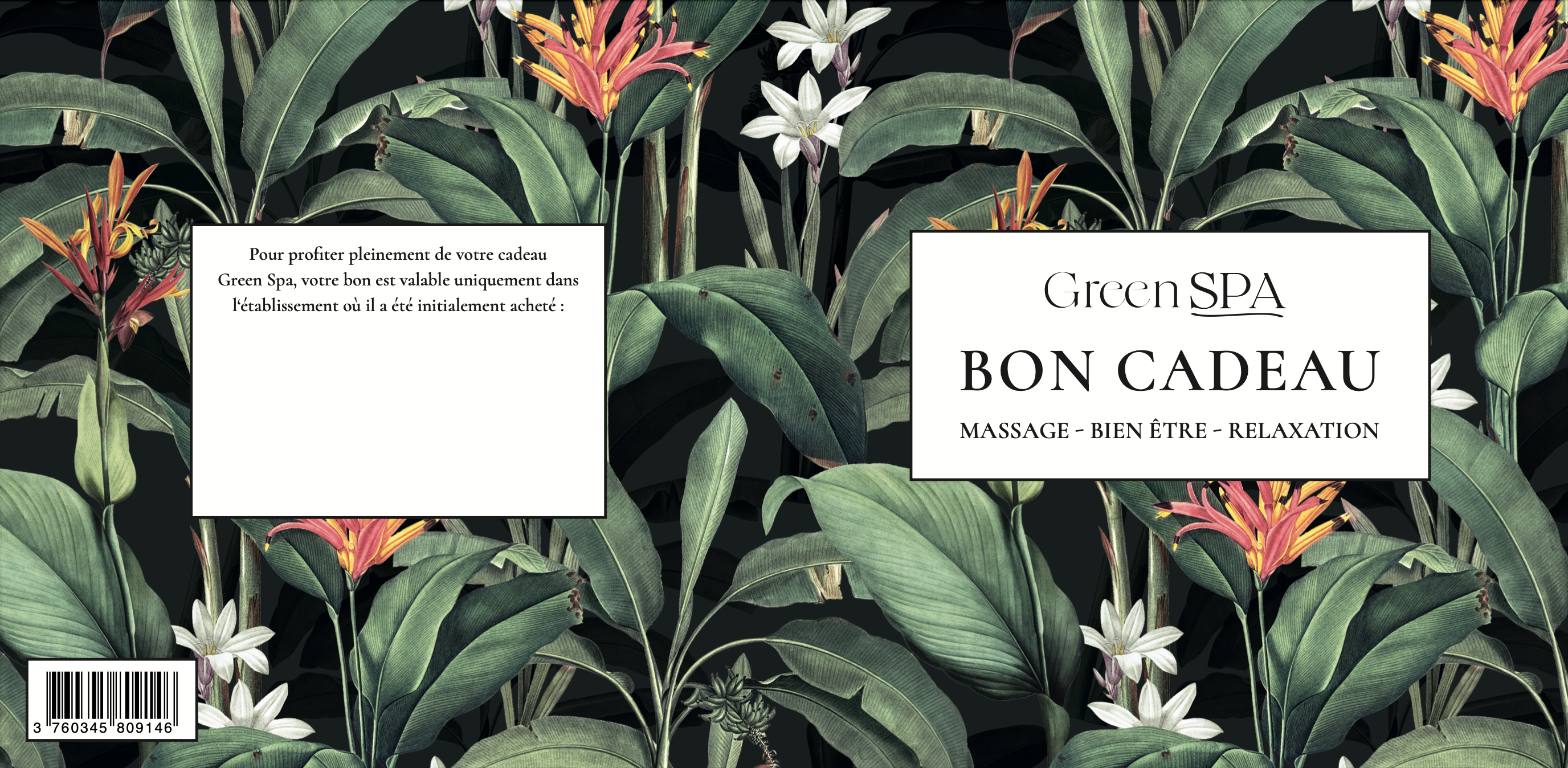 Green Spa - Wholesale Bath & Body Set - Green Spa Instit Gift Voucher (Set of 25)2