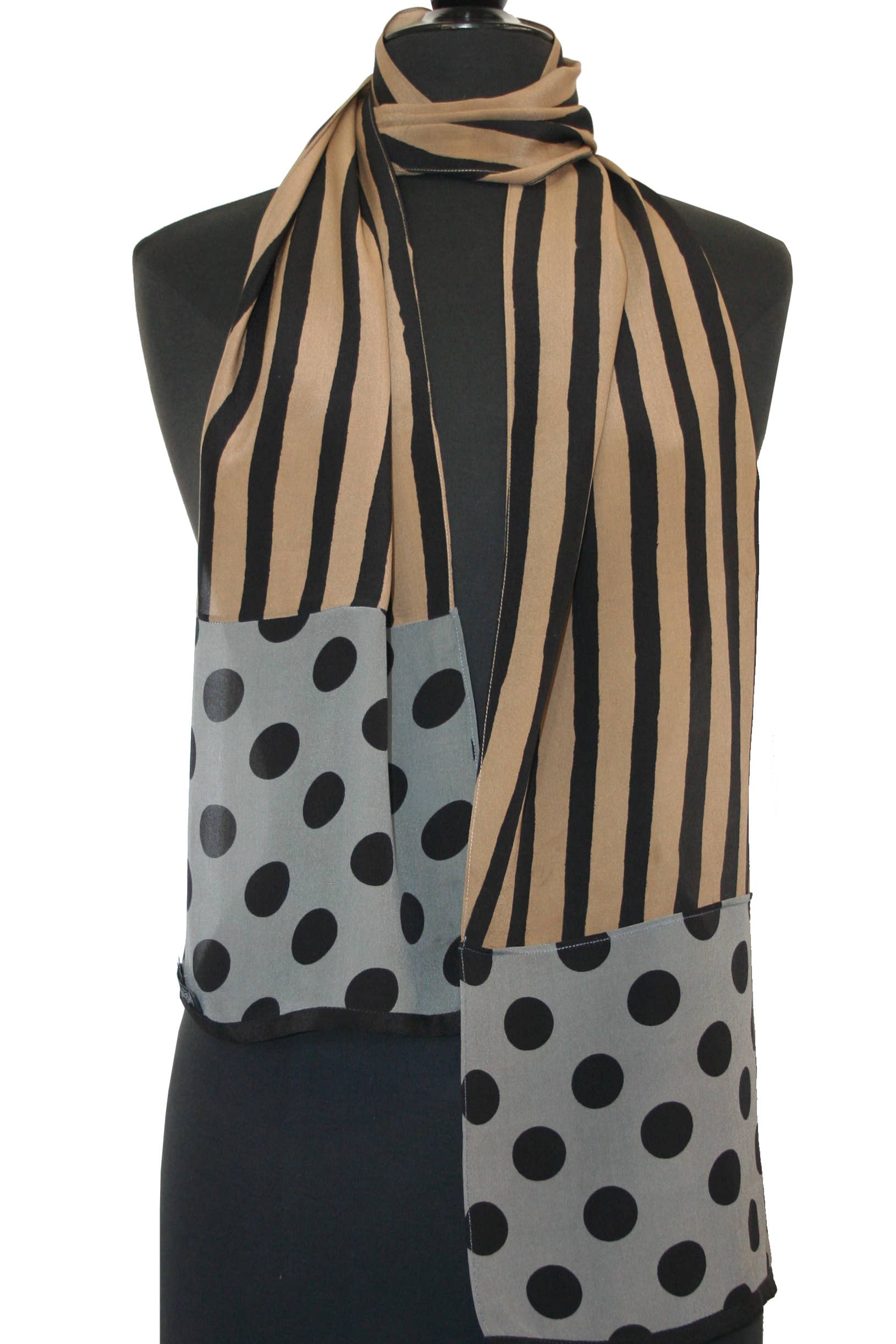 Marina Crepe Scarf - Taupe for wholesale on Faire