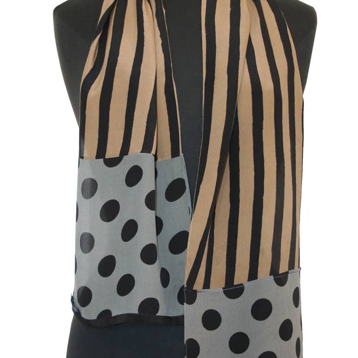 Marina Crepe Scarf - Taupe for wholesale on Faire0