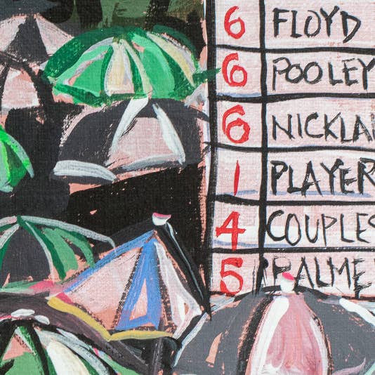 Brandon Art Co – wholesale Konsttryck – The Masters "Rainy Fairway" på Augusta National | Arkivkvalitet Konsttryck av Brandon Thomas1