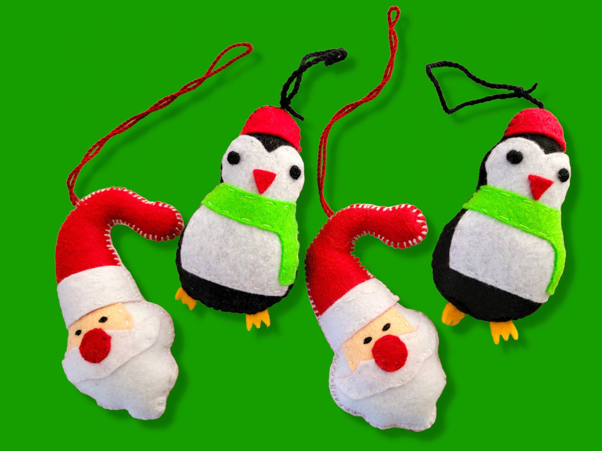 Mom And Pup Co. - Wholesale Ornament Set - Mexican Christmas Ornaments - Felted Christmas Ornaments Set6