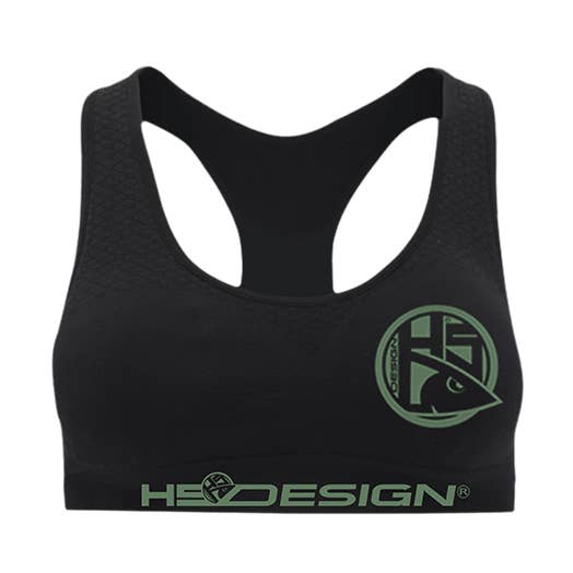 Sport Bra HSD green logo per la vendita all'ingrosso da parte di Hotspot Design