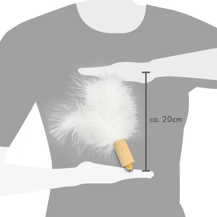 Kater Kasimir – wholesale Leksak - Katt – kattbollar av kork och naturliga fjädrar eller äkta fårskinn1