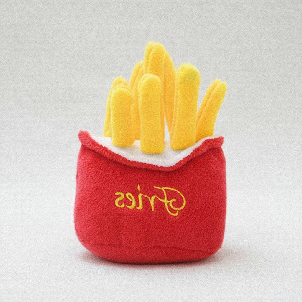 kapeit - Wholesale Pet Toy - Cat/Dog - Plush Squeaky French Fry Dog Toy0