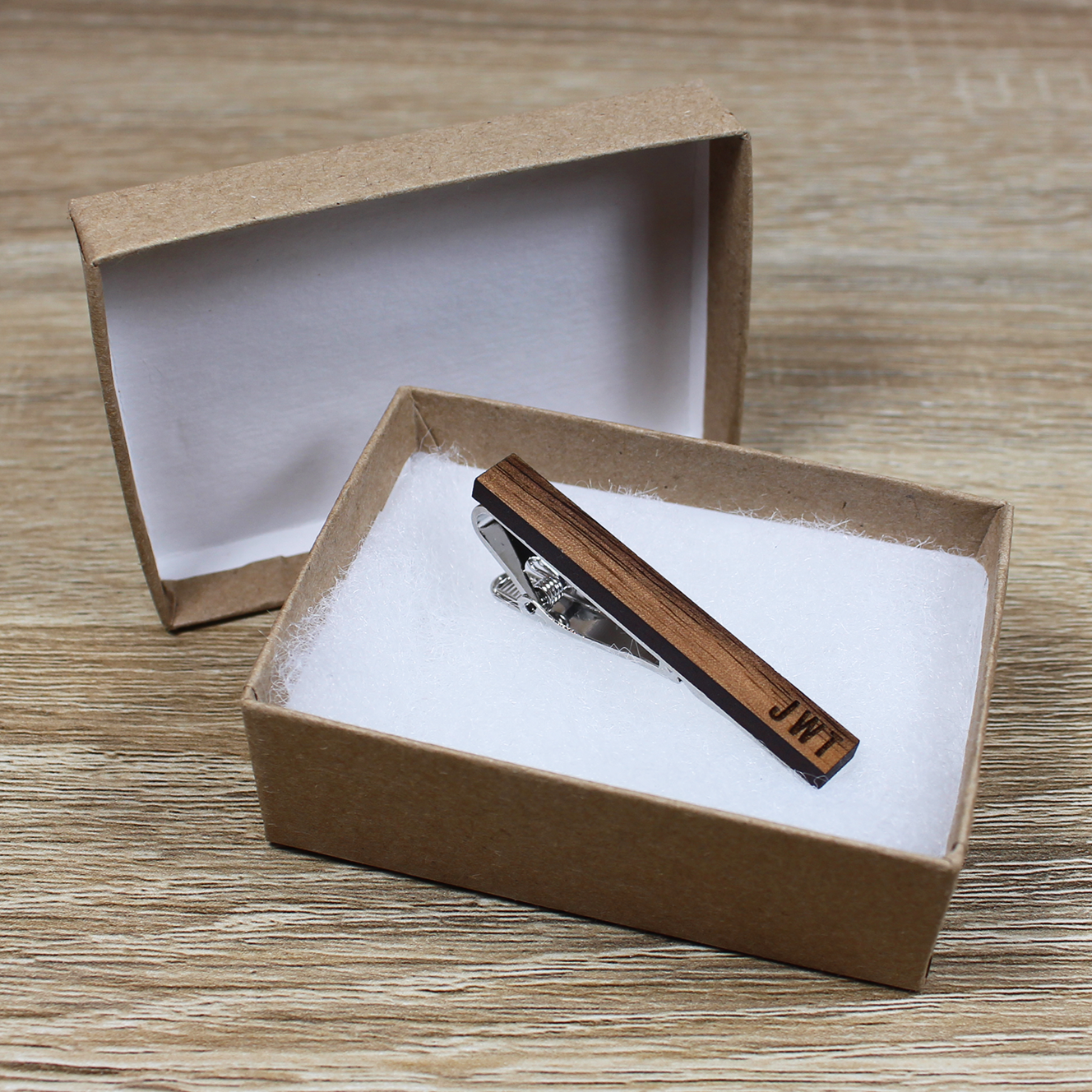 Groomsman Gear - Wholesale Tie Clip - Men's - Personalized Tie Clip | Walnut Wood2