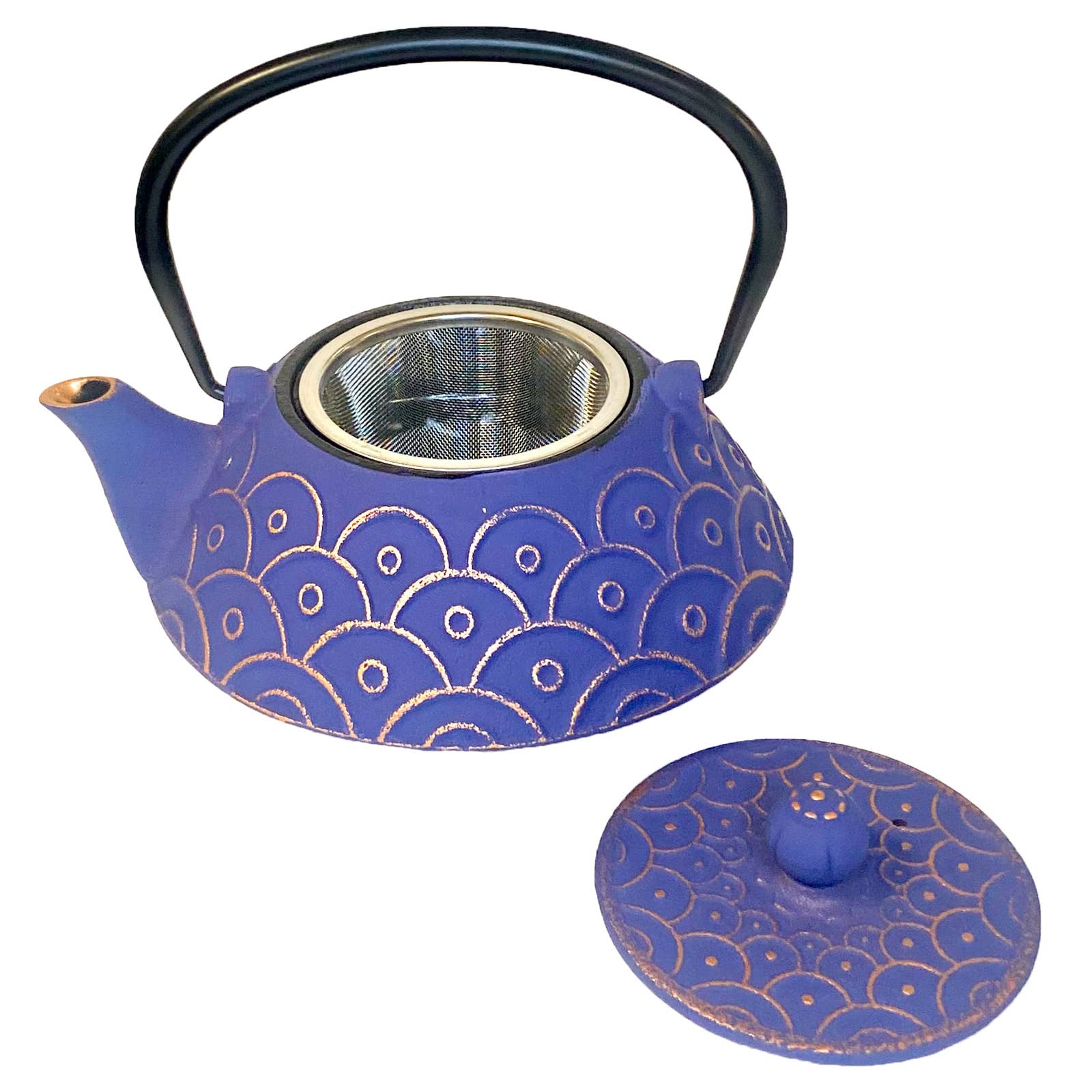 Telsaan Tea - Wholesale Tea Pot - Cast Iron Tea Pot, Indigo, 27 oz2