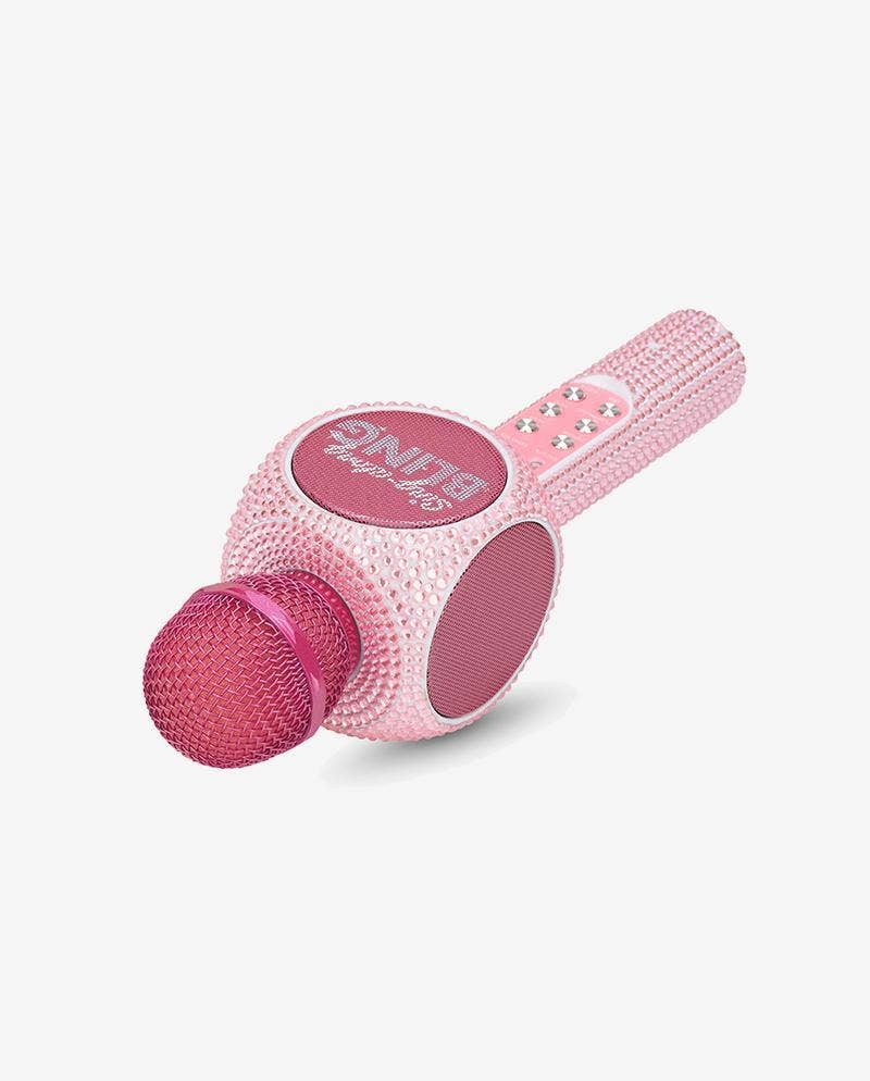 Trend Tech Brands - Wholesale Speakers - Pink Bling Karaoke Microphone & Bluetooth Speaker7