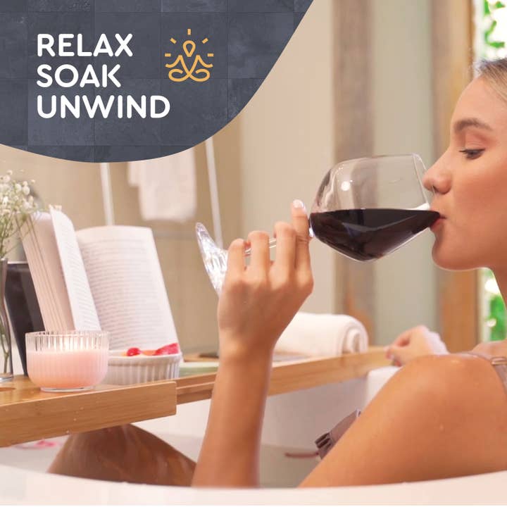 Bambusi - Wholesale Bath Caddy - Bathtub Tray for Tub - Adjustable Bamboo Bath Tray for Tub3