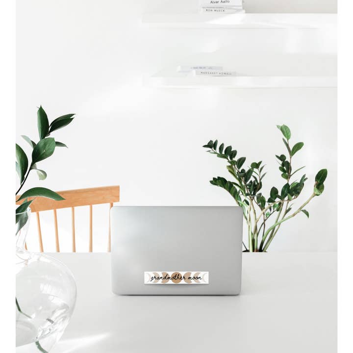 Autocollant en vinyle Grandmother Moon pour la vente par Eagle Woman Prints