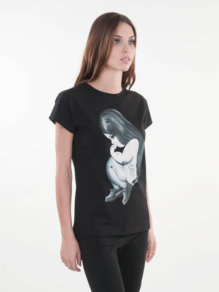 Minimal basic oversized cotton t-shirt for wholesale by siamoises