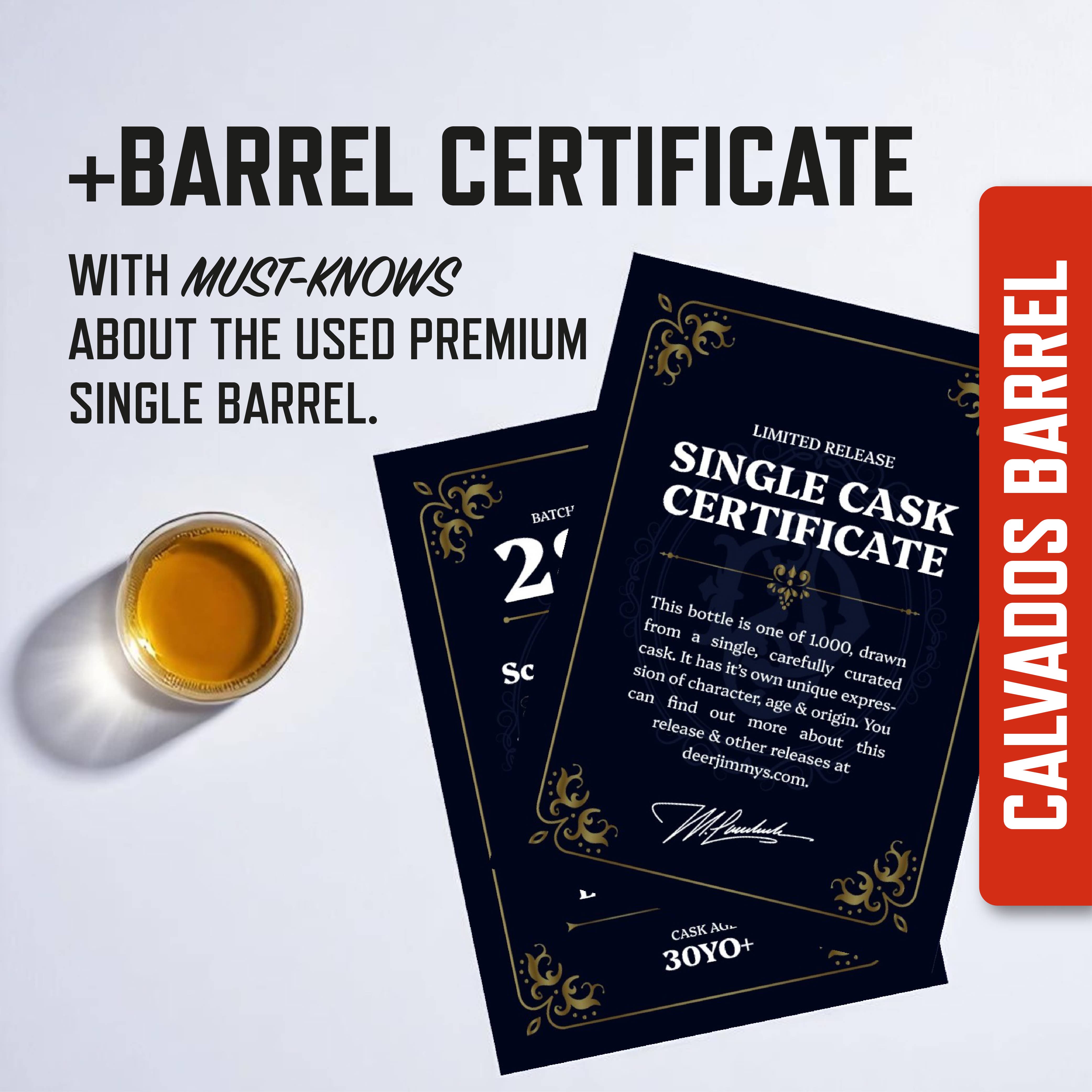 Deer Jimmy's® – wholesale DIY drink kit – Deer Jimmy's® DIY Calvados Gift Set – Calvados Barrels4