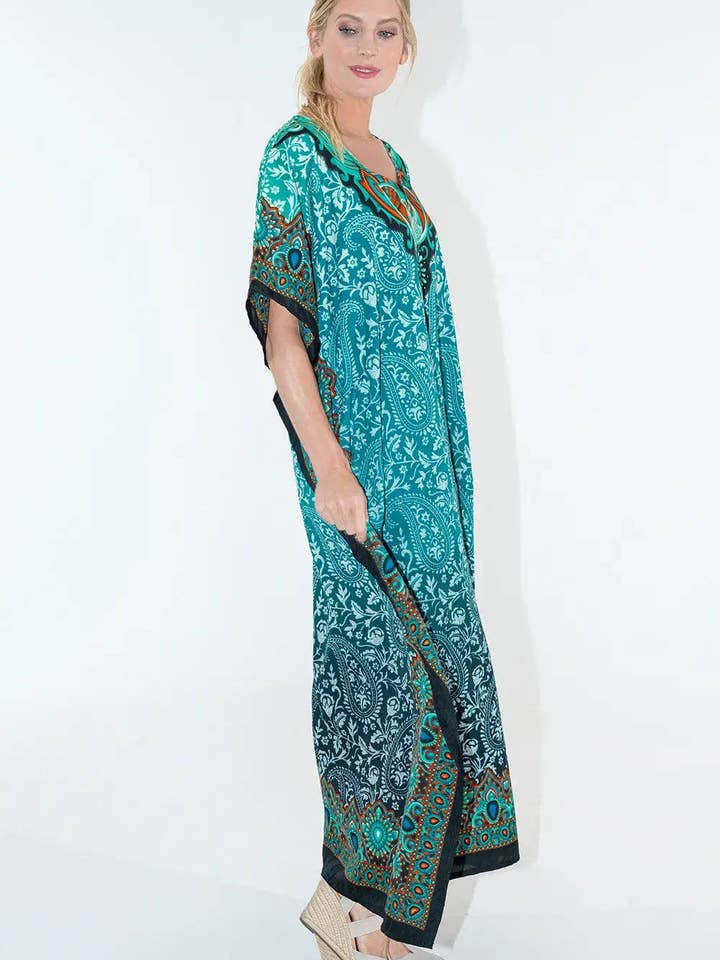 Miss Lavish London - Wholesale Kaftan - Women's - Women Long Kaftan Summer Caftan Dress, 4 Colors S-3XL, 10119