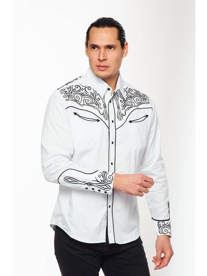 Rodeo Clothing – wholesale Skjortor – Herr – RODEO Västra broderier Cowboy Outfit Skjortor för män