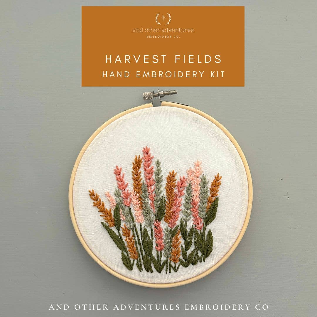 And Other Adventures Embroidery Co - Wholesale DIY Craft Kit - Hand Embroidery KIT - Harvest Fields2