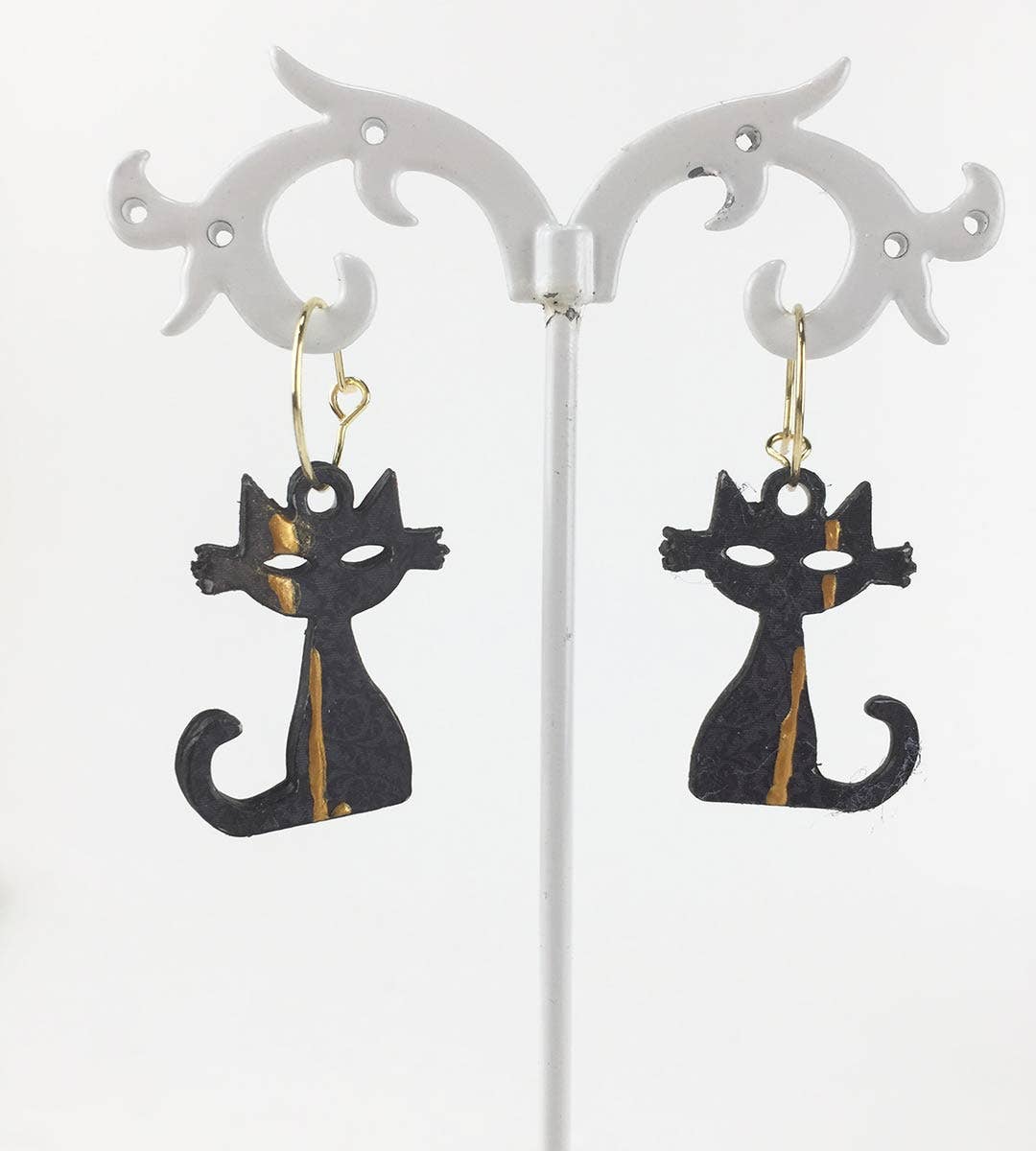 Pipapaper - Wholesale Tassel Earrings - CAT EARRING - BLACK0
