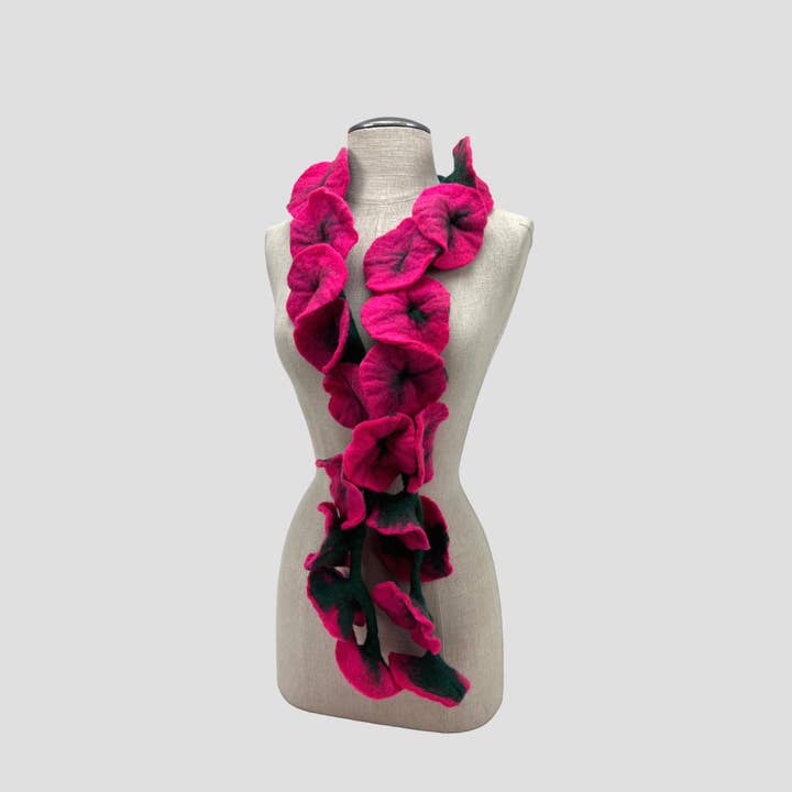 Feltiful - Wholesale Scarf - Women's - 20 Flowers Scarf, Flowers Garland or Wall Hanging11