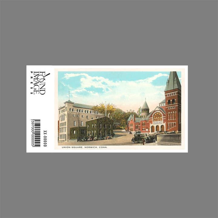 Found Image Press - Wholesale Sticker - Sticker CT-192 Union Square, Norwich1