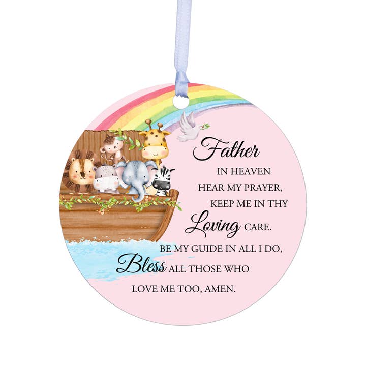 LifeSong Milestones - Wholesale Ornament - Children Nursery Wall Art Round Ornament: Father In Heaven