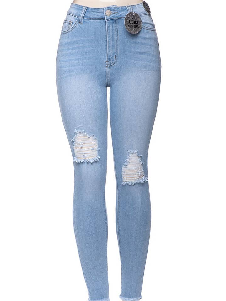 High Waisted Skinny Jeans for wholesale by U Jeans