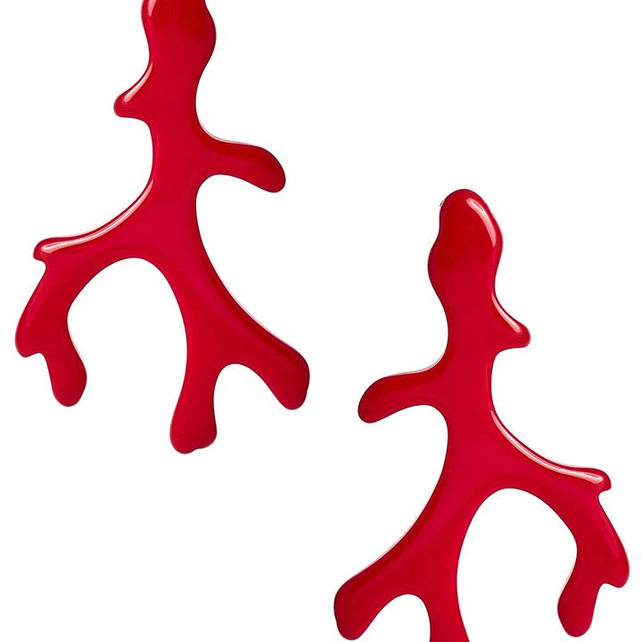 Lisi Lerch - Wholesale Dangle Earrings - Small Acrylic Coral Earrings
