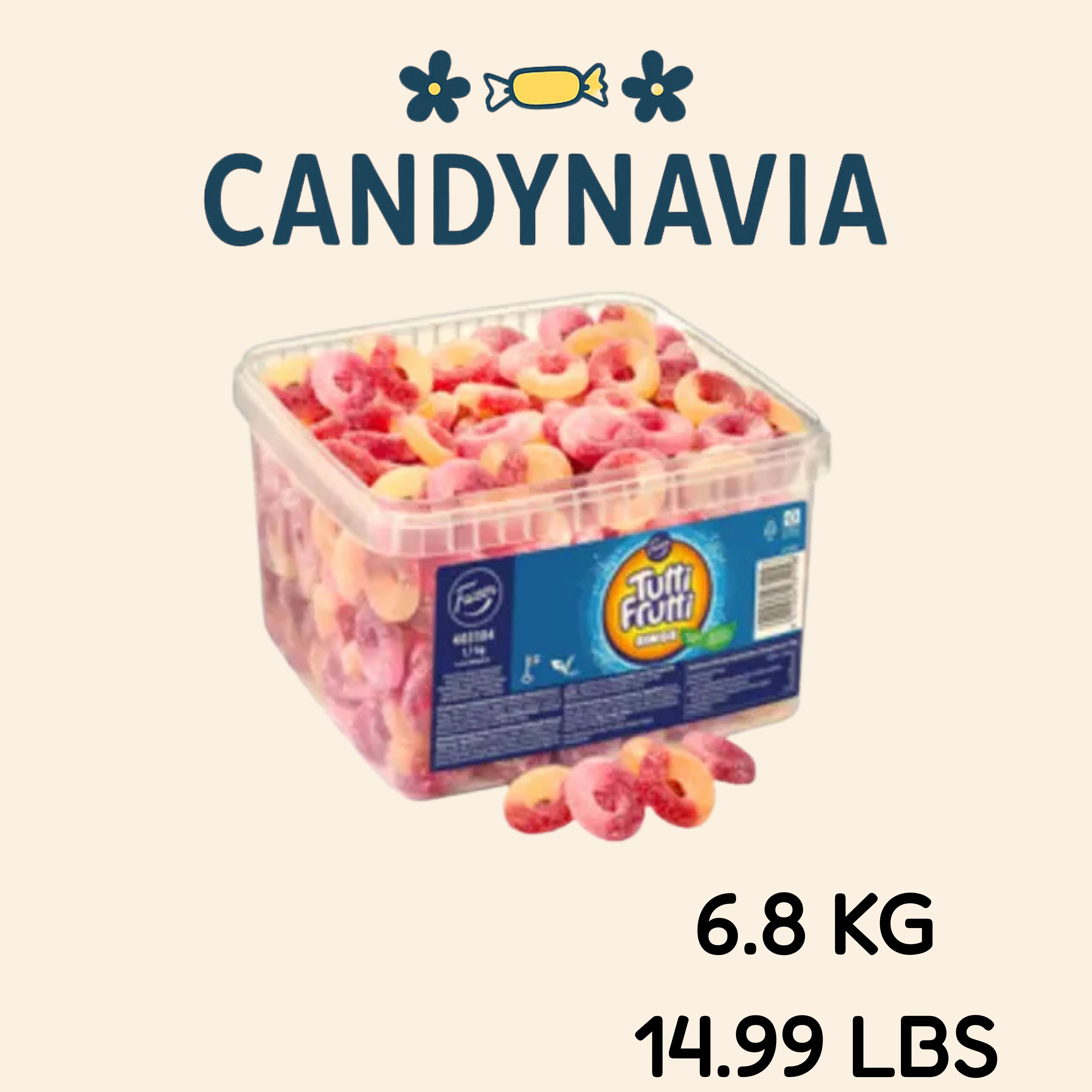 Candynavia - Wholesale Gummy - Swedish Candy - Tutti Frutti Rings1