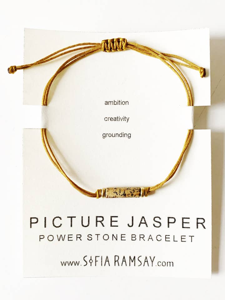Picture Jasper Power Stone Pulsera - Unisex semipreciosa para venta al por mayor de Sofia Ramsay
