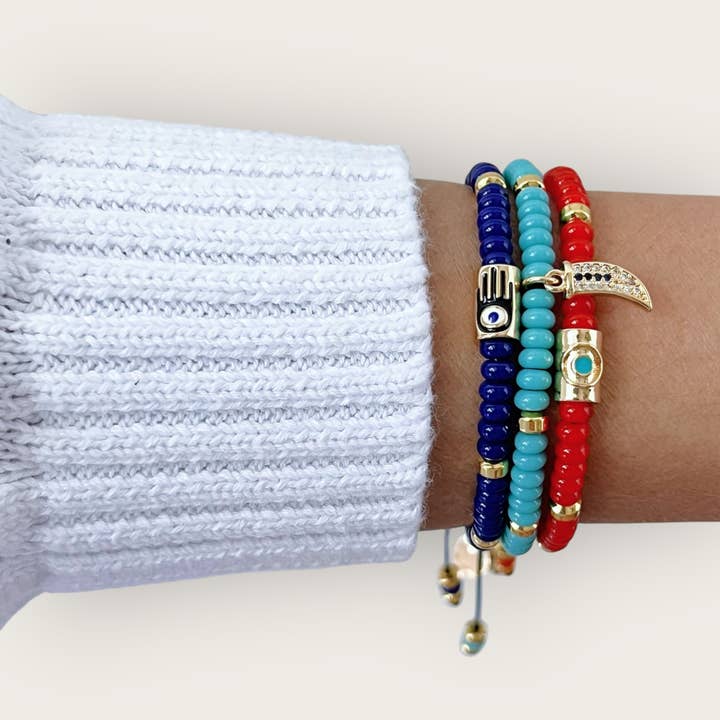 I Am Surrounded by Light, Luck and Protection — Limited Edition Bracelet Set for wholesale by Georgina Nicol